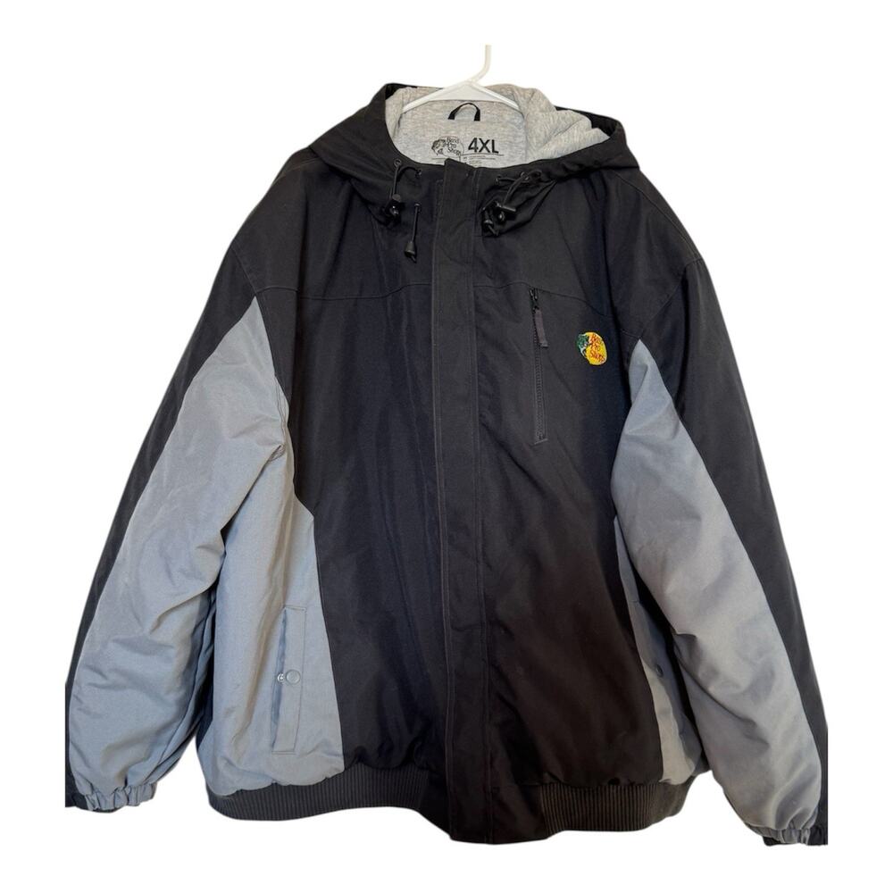 Bass Pro Shops Tourney Trail Black & Gray Heavy Men’s Jacket, Size 4x
